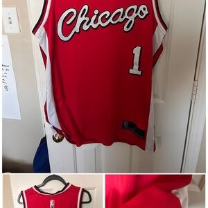 Red Chicago Basketball Jersey size L